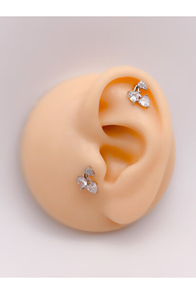 Trinos Cerrrahi Çelik Piercing ( Pirsing ) İncili Dudak Figürlü Tragus Helix ...