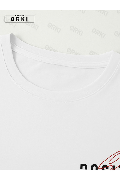 EFFRENATU Positive Thick Printed Plus Size White T-Shirt & Black Pants Tracksuit Set