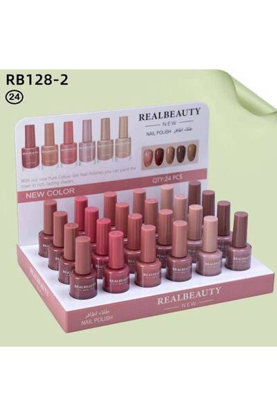 real beauty Two Dozen Nail Polish Real Beauty (24 Count)