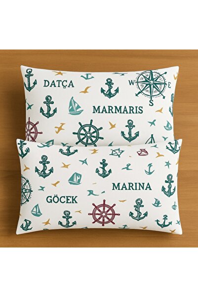 StellaFlavo Huse de pernă din bumbac cu model 2 bucăți 50 x 70 cm