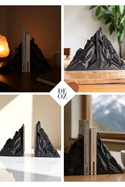 DEOZ3D ZirveDenge – Μινιμαλιστικό Σετ Βιβλιοθήκης με Θέμα το Βουνό