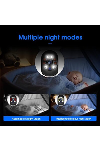 Generic Camera 4MP Dual Lens Indoor Security Camera, 360° WiFi Smart Cam with Motion Tracking, Dual Screen,