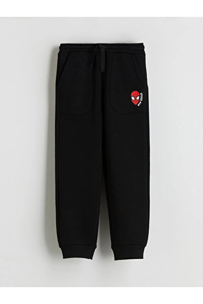 LC Waikiki Lcw Kids Beige Crew Neck Spider-Man Printed Boys' Sweatshirt and Sweatpants Set of 2