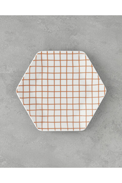 English Home Cella Bone Porselen Servis Tabağı 23 cm Turuncu