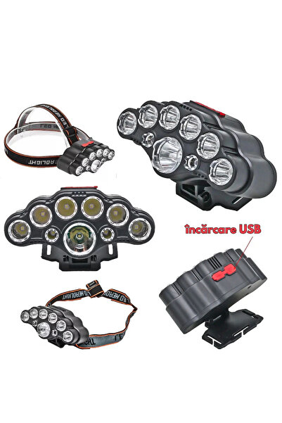 FOTOFUN Rechargeable Headlamp for Outdoor, 18,000 Lumens, Portable Head Mounted, 4 Lighting Modes, USB
