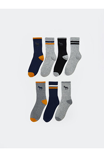LC Waikiki Timeless Recommendations from Timeless Store |   Patterned Boys' Sock Socks, Pack of 7