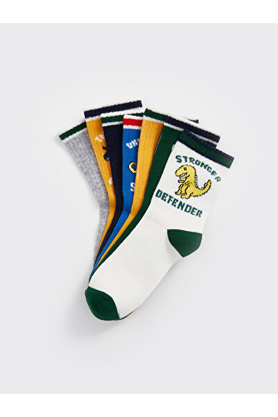 LC Waikiki Timeless Recommendations from Timeless Store |   Patterned Boys' Sock Socks, Pack of 7
