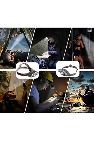 FOTOFUN Rechargeable Headlamp for Outdoor, 18,000 Lumens, Portable Head Mounted, 4 Lighting Modes, USB
