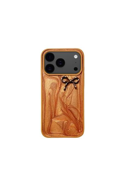 Zebana Apple iPhone 17 Pro Max Compatible Case Fionka Silicone Case Brown
