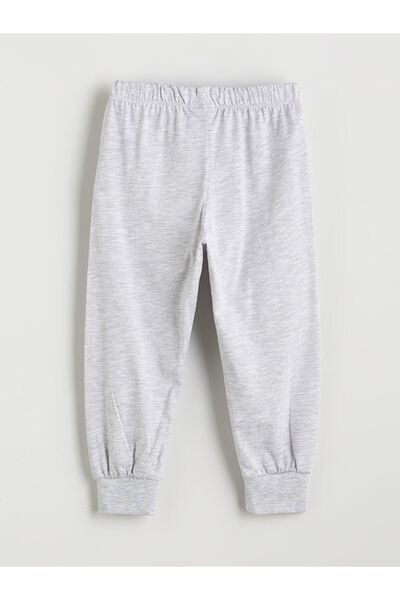 LC Waikiki Gray Elastic Waist Boys' Pajama Bottoms, Pack of 2