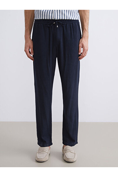 LC Waikiki Standard Pattern Linen Blended Men's Trousers