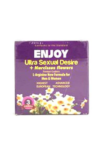 Enjoy واقيات ذكرية فائقة الجودة، 3 قطع