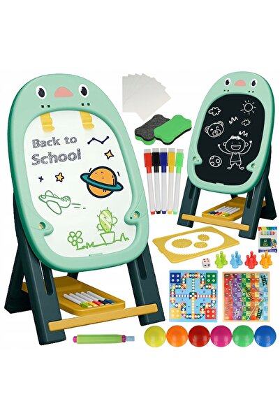 WePro Store Многофункционална детска дъска за рисуване, магнитни и тебеширени...