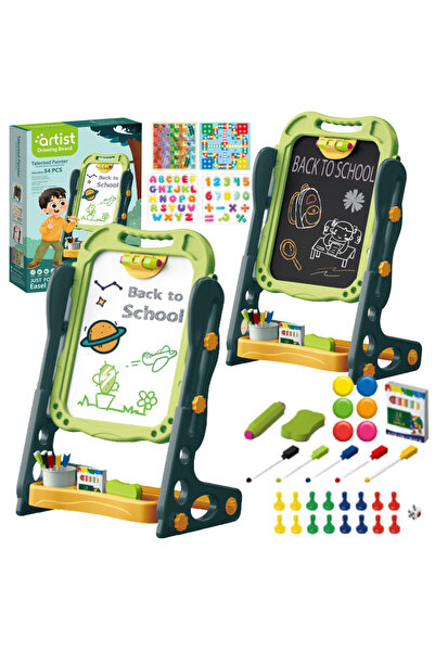 WePro Store Многофункционална детска дъска за рисуване, магнитни и тебеширени...