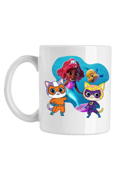 OEM Super Kittens Mug Glitter Ariel The Little Mermaid