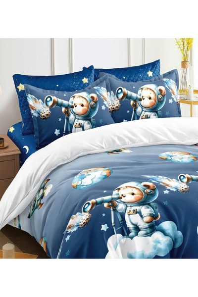 CHIRASO CHIRASO Bedding, ANIMATED FINE, ELASTIC Sheet 180x200+25cm, Duvet Cover 200x230cm, 4 Pillowcases