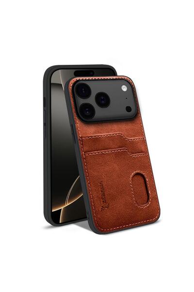 Zebana حافظة جلدية فاخرة متوافقة مع هاتف Apple iPhone 17 Pro مع حامل بطاقات ب...