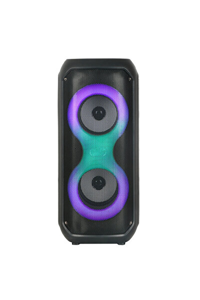 Başkenttekno 2413 FM Radyolu RGB TWS Çift 4 inç Stereo Bass Kablosuz Hoparlör