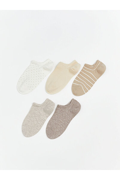 LC Waikiki Timeless Recommendations from Timeless Store |   Patterned Women's Sneaker Socks 5-Pack