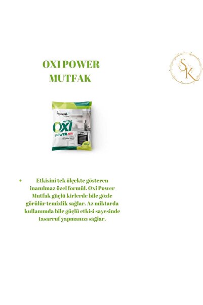 Homm Bitkisel Oxsi power mutfak