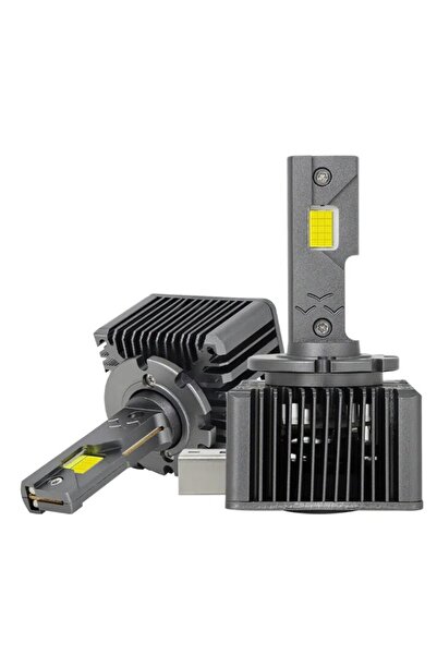 BZRSH Set de 2 becuri LED Xenon de conversie, D1S, 180W, 23.000 lm, Canbus, miez de cupru, radiator din aluminiu