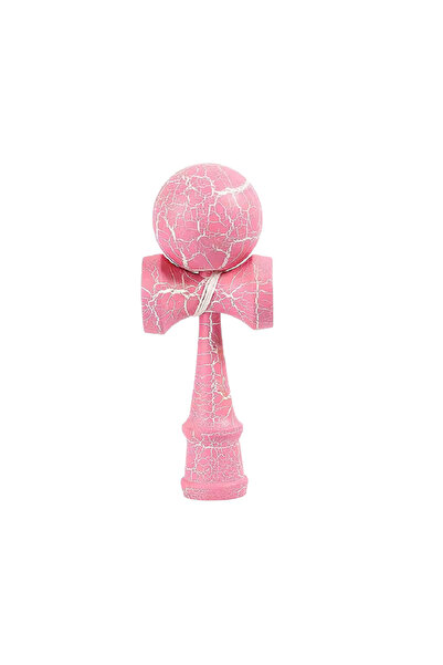 Sultan Wooden Kendama 18 cm - classic model with cracked design, non-slip surface - PINK