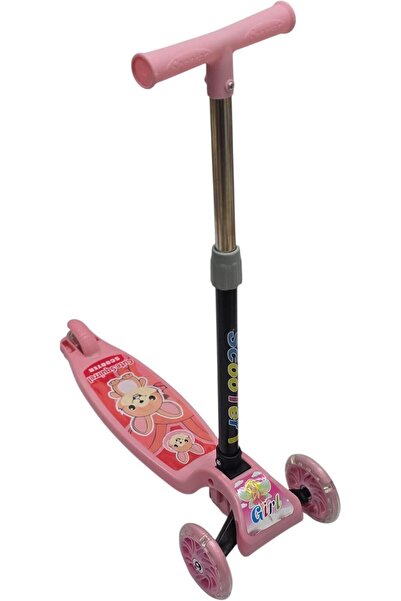 Generic Three-Wheel Kids Kick Scooter with Adjustable Height and Light-Up Wheels