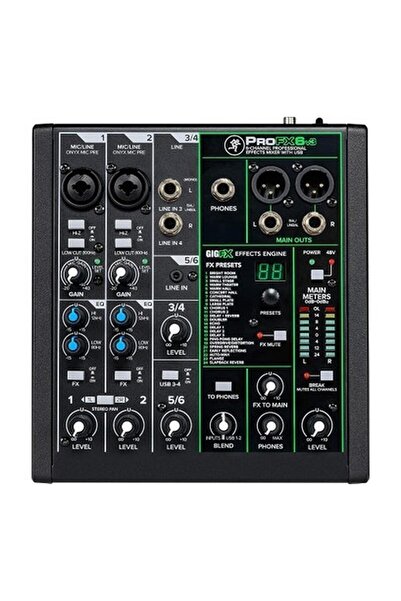 ulupazarlama Mackie ProFX6 V3 6-Kanal USB Deck Mikser