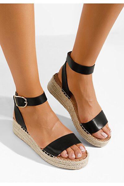 B T Shoes εσπαντρίγιεσ ψηλεσ Veldia Μαύρα