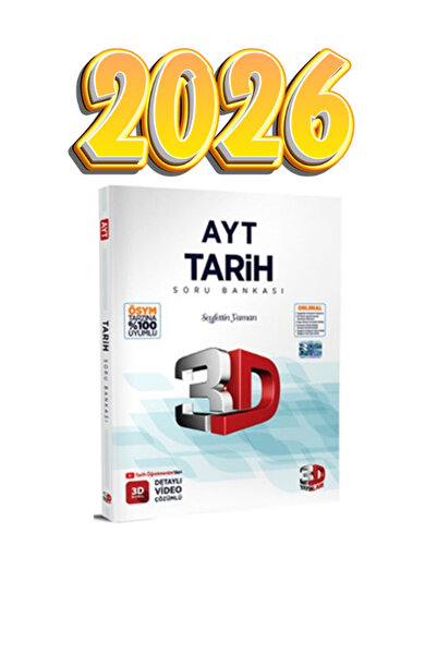 3D Yayınları 3d ayt tarih soru bankası güncel baskı 2026