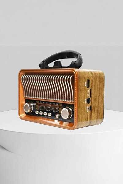 Kenko Eskitme Nostaljik Görünümlü Radyo | Bluetooth Mp3 Çalar Retro Müzik Kut...