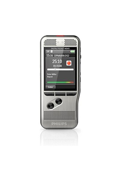 Philips DPM6000 Basma Düğmesiyle Çalıştırılabilen Dijital Not Defteri Ses Kaydedici