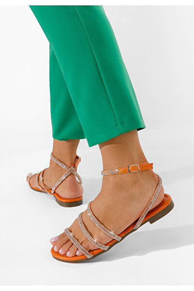 B T Shoes Oranžové dámské sandály Avalora