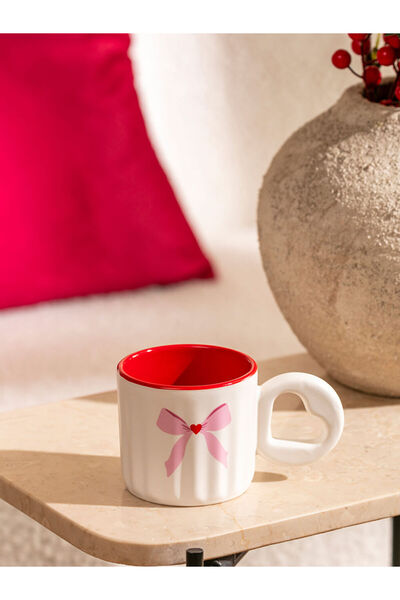 LC Waikiki Sparkling Selections from Shining Store |   Bow Printed Ceramic Mug 270 ml