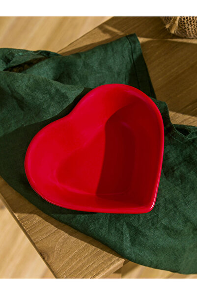 LC Waikiki Sparkling Selections from Shining Store |   Heart Printed Ceramic Snack Bowl 16 cm