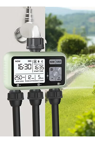 Taimi Sprinkler Timer, 3-Outlet Hose Timer Programmable Water Timer-1 to 3 Point