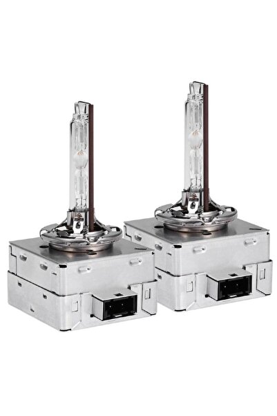 BZRSH Set 2 becuri xenon D1S, soclu metalic, 6000K, 12V, 35W, generație nouă