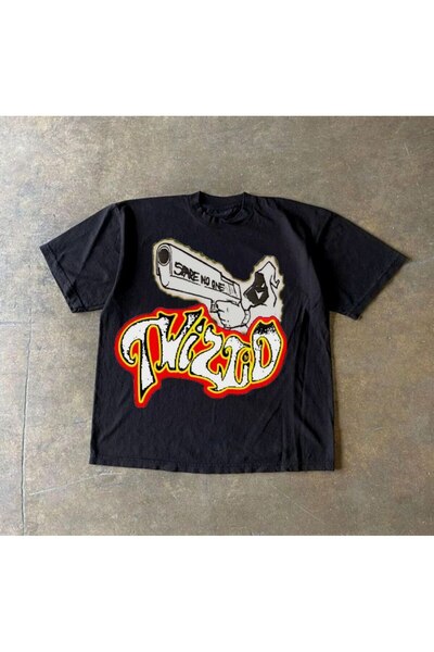 StartMore أسود للجنسين مقاس كبير Dtf