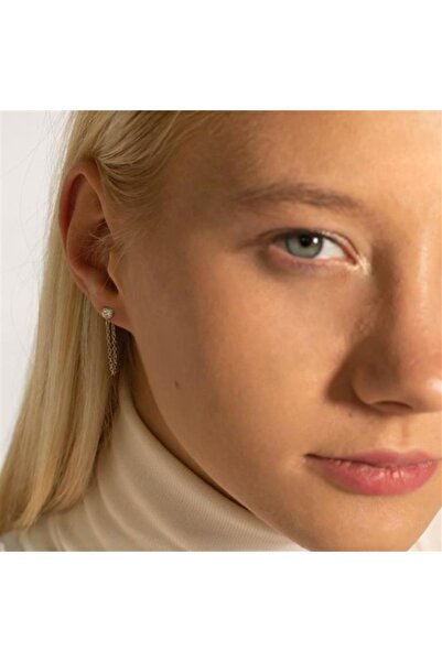 ESSENTİAL Cercei cu lanț și picături din argint 925