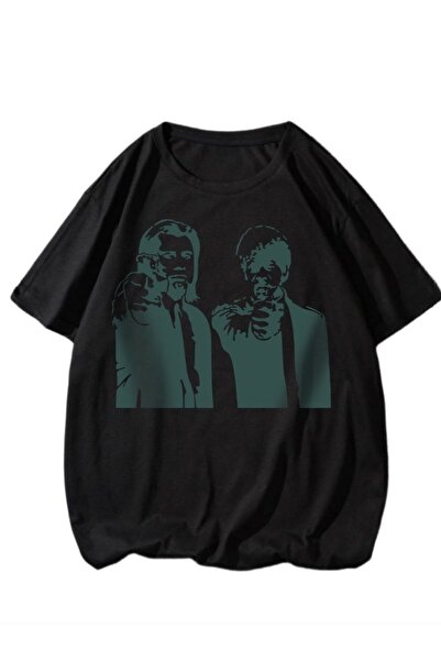 StartMore أسود للجنسين مقاس كبير Dtf