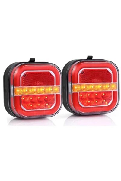 BZRSH Set 2 Stopuri Auto LED Spate, Universale, pentru Remorca, Camion si Trailer, utilaje agricole, 12-24