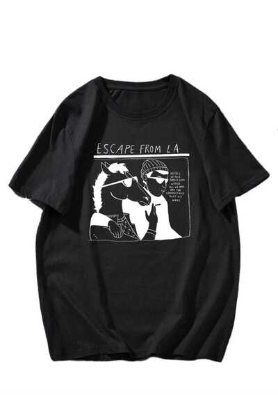 StartMore بوجاك هورسمان أسود مقاس كبير للجنسين