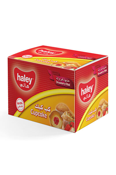 HALEY كب كيك الفراولة، 18 × 28 جرام