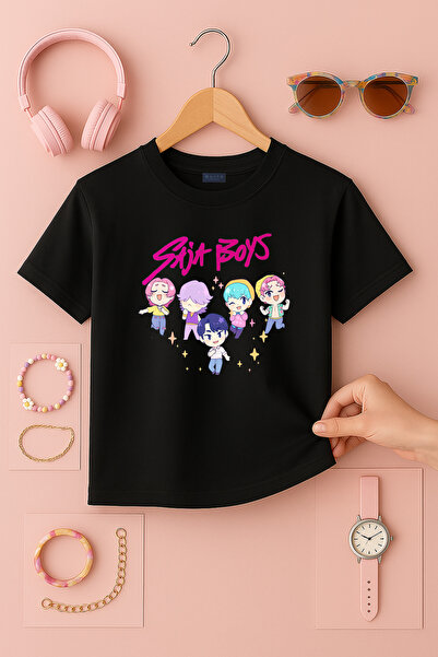 BLITZ ISTANBUL Kpop Demon Hunters Baby Saja Boys Štampano Majica za devojčice...