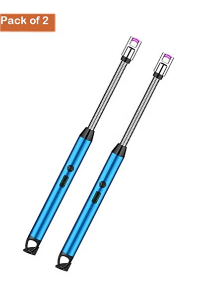 Taimi Pack of 2 Blue Dual Model Lighter Electric Lighter
