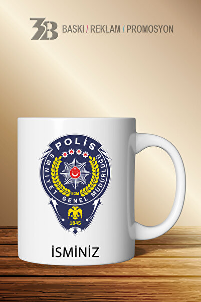 3B BASKI REKLAM PROMOSYON ''MESLEKLER'' SERİSİ KUPA BARDAK POLİS-3BMSL011