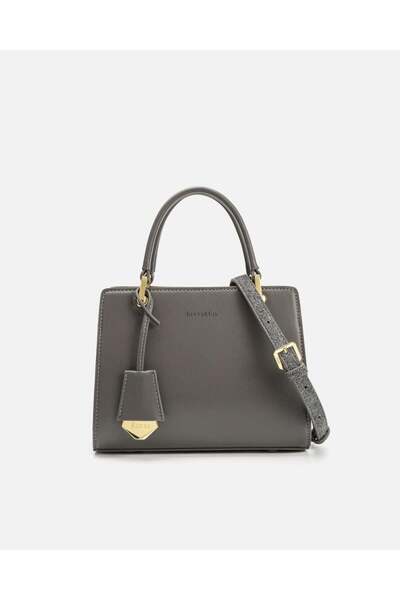 ELVVI&CO Elegant women's bag in gray leather
