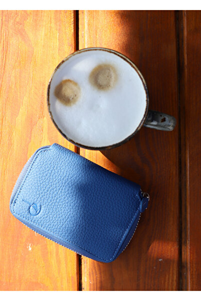 Home Hakiki Deri Kadın Fermuarlı Cüzdan Küçük Boy Çok Bölmeli Tozluğu Ile Birlikte