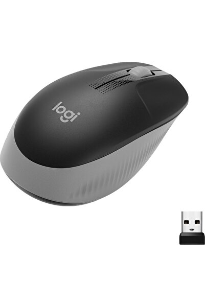 logitech Mouse wireless M190, Gri mediu