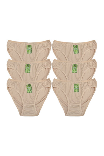 Genel Markalar 6'lı Ten Kadın Bambu Külot